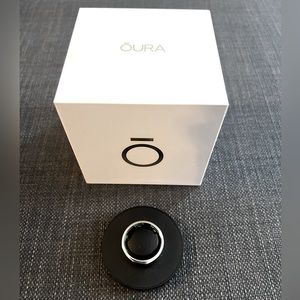 Oura Ring, Balance Silver, Size 8